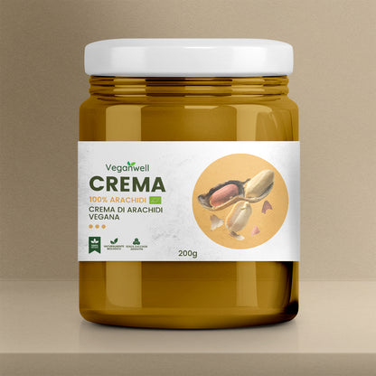 100% Crema di arachidi da coltivazioni biologiche
